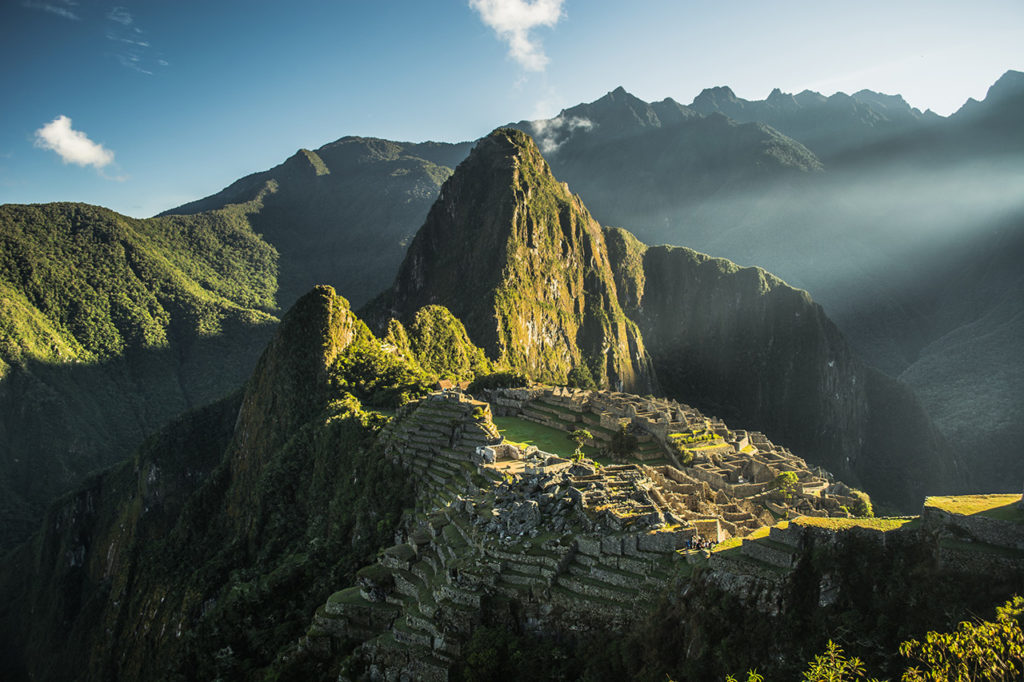 Amanhecer em Machu Picchu.