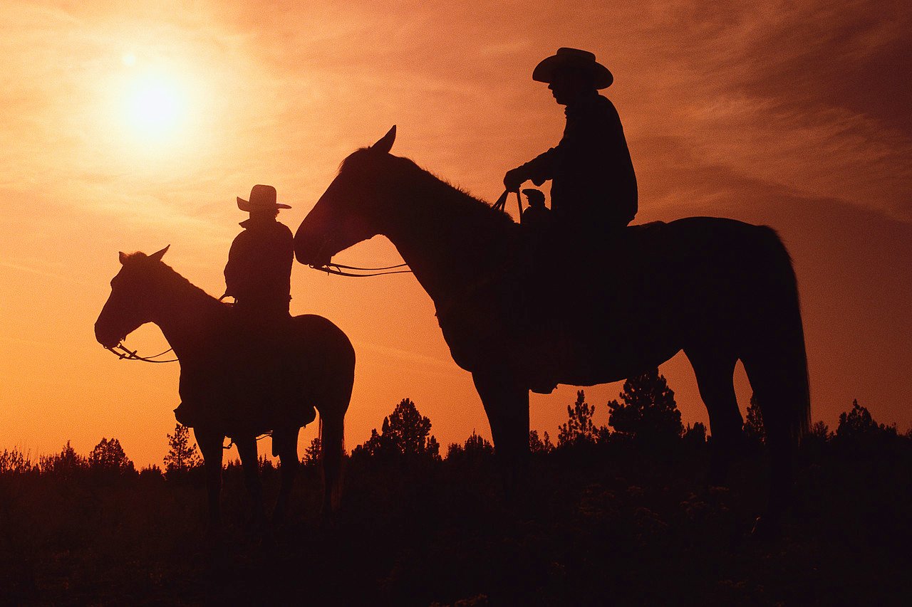 Silhouette Cowboys
